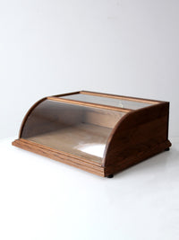 vintage European glass display case