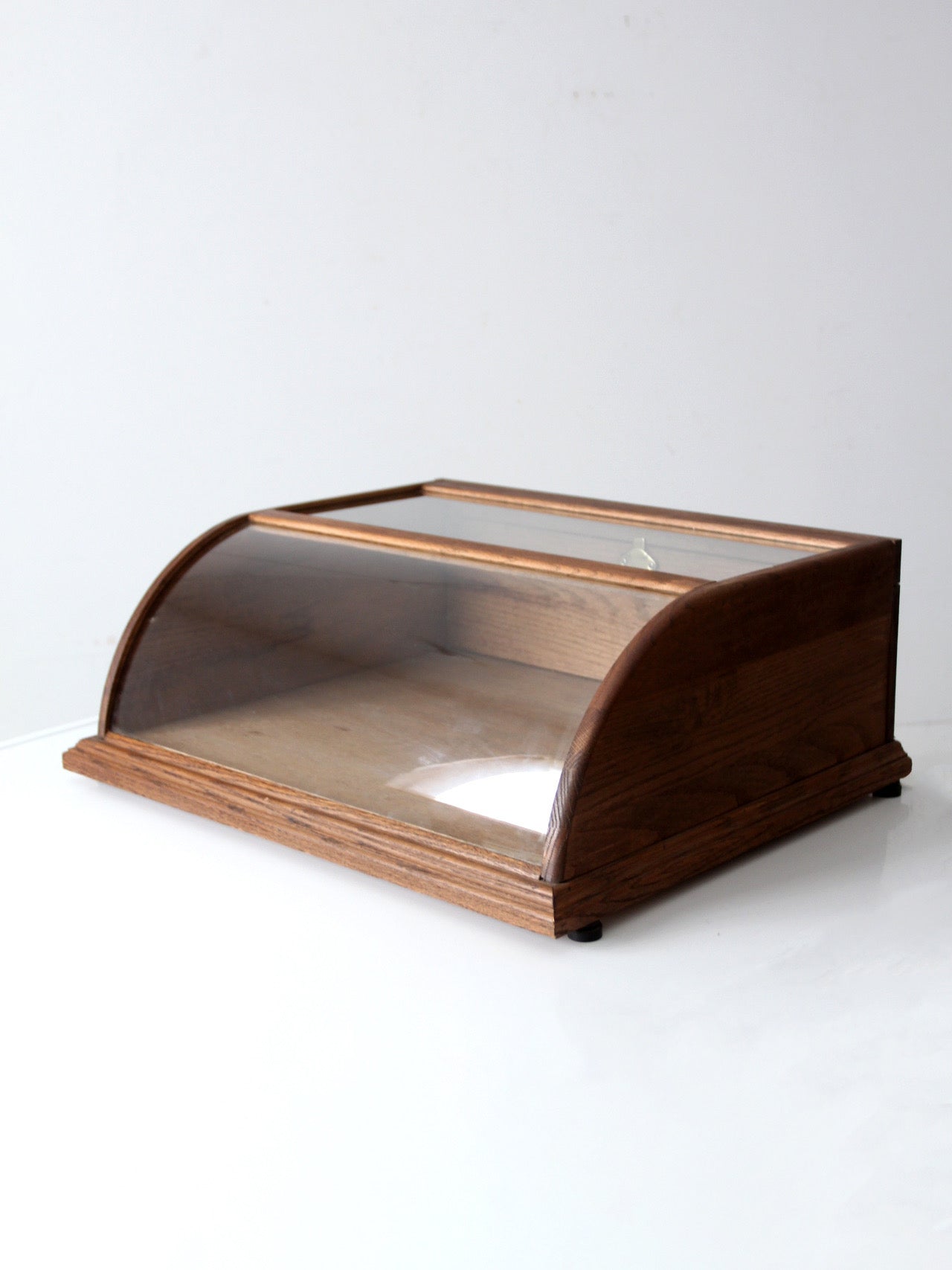 vintage European glass display case