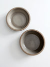 vintage studio pottery bowls pair