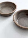 vintage studio pottery bowls pair