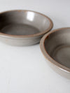 vintage studio pottery bowls pair