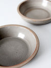 vintage studio pottery bowls pair