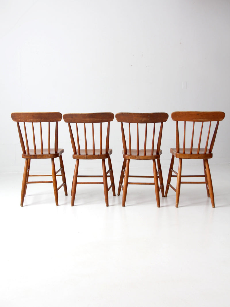 antique farmhouse dining chairs set 4