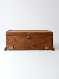 vintage European glass display case