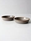 vintage studio pottery bowls pair