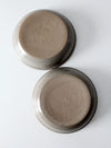 vintage studio pottery bowls pair