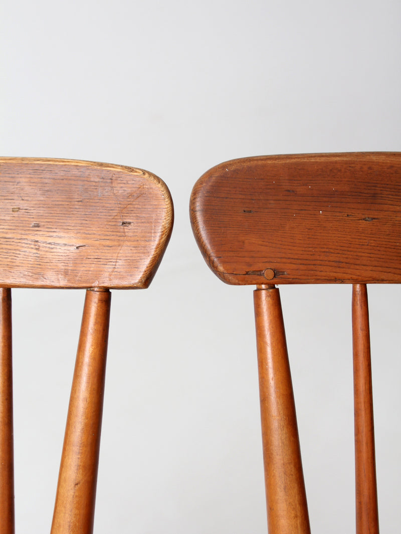 antique farmhouse dining chairs set 4