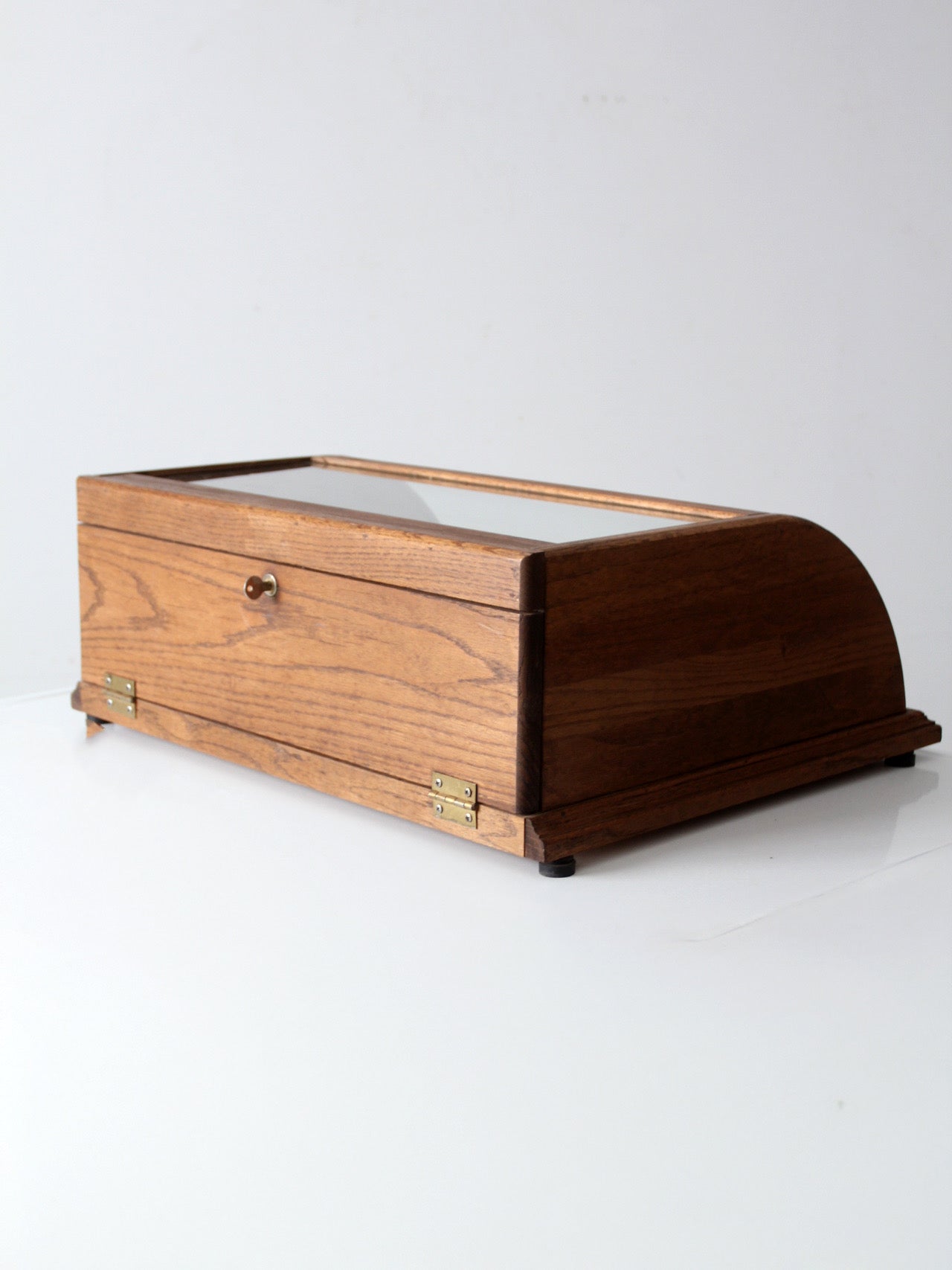 vintage European glass display case