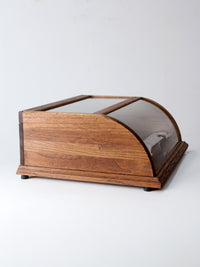 vintage European glass display case