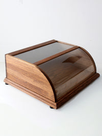 vintage European glass display case