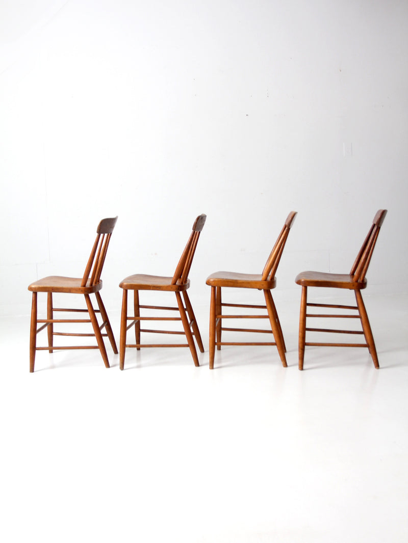 antique farmhouse dining chairs set 4