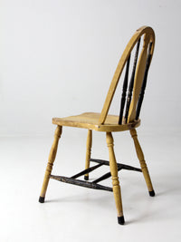 antique painted Windsor splat back side chair