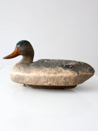 vintage hand-painted mallard duck decoy
