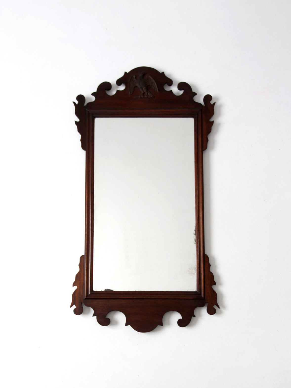 antique federal revival eagle mirror