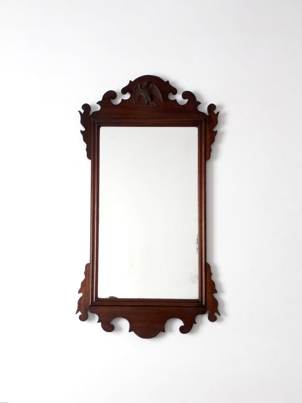 antique federal revival eagle mirror