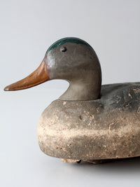 vintage hand-painted mallard duck decoy