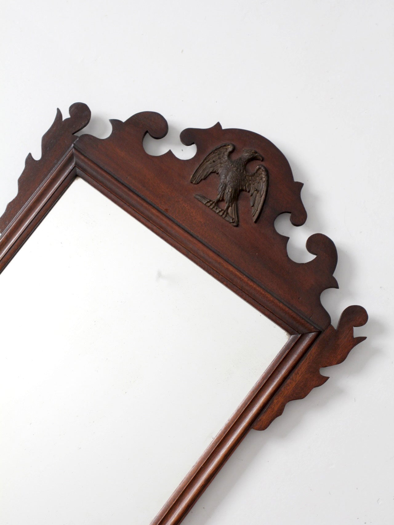 antique federal revival eagle mirror
