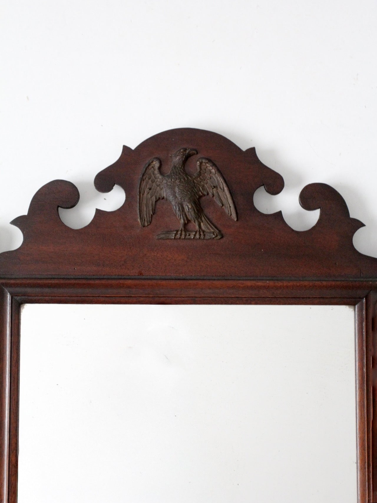 antique federal revival eagle mirror