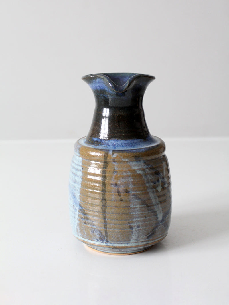 vintage studio pottery pitcher