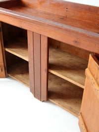 antique primitive wood dry sink