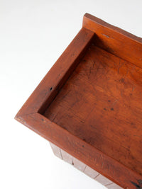 antique primitive wood dry sink