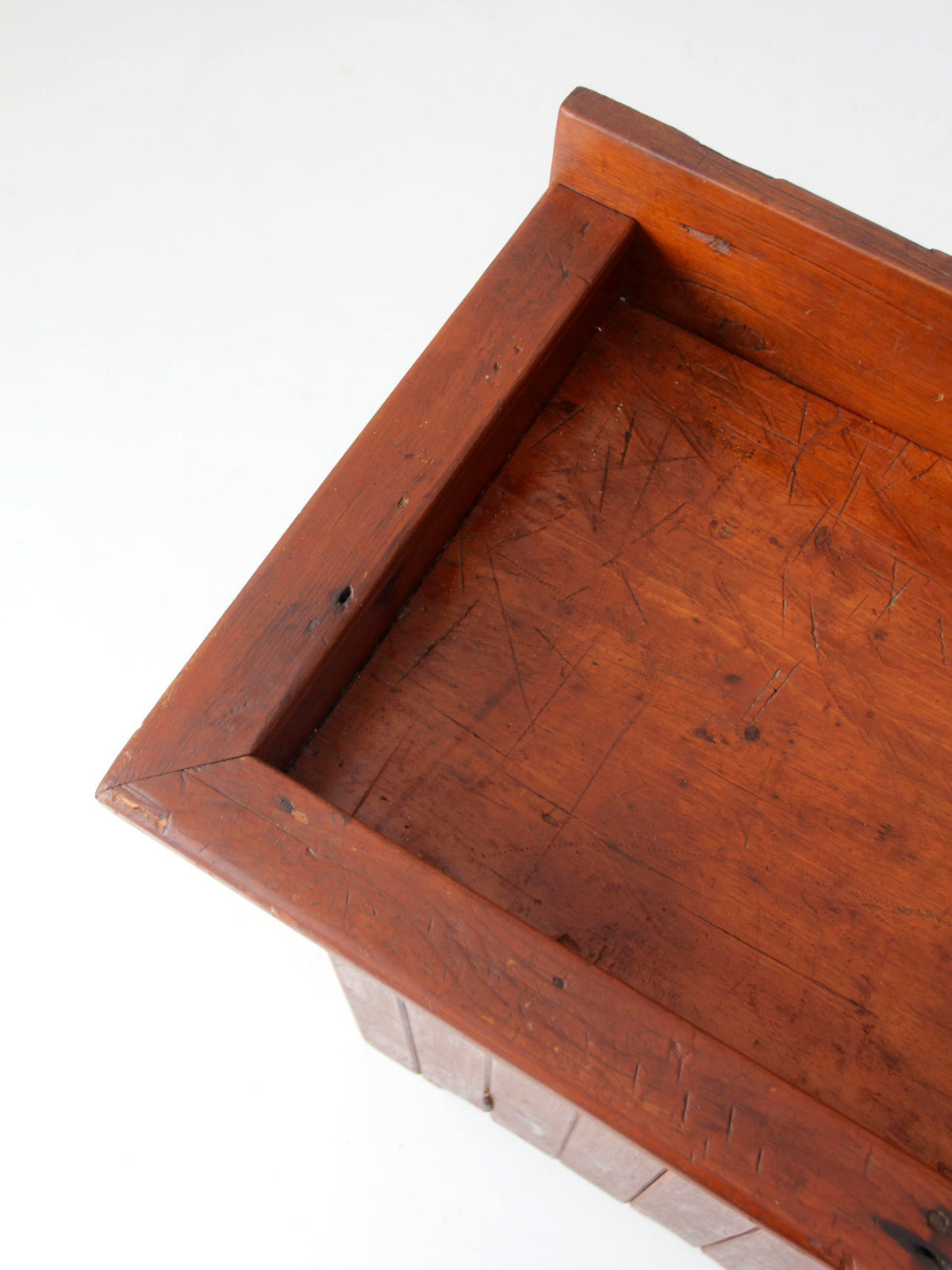 antique primitive wood dry sink