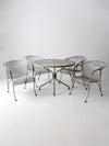 mid-century outdoor dining set