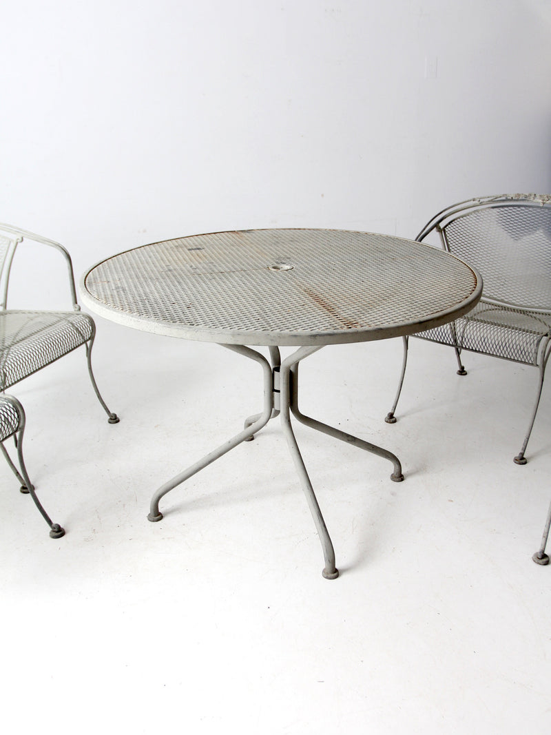 mid-century outdoor dining set