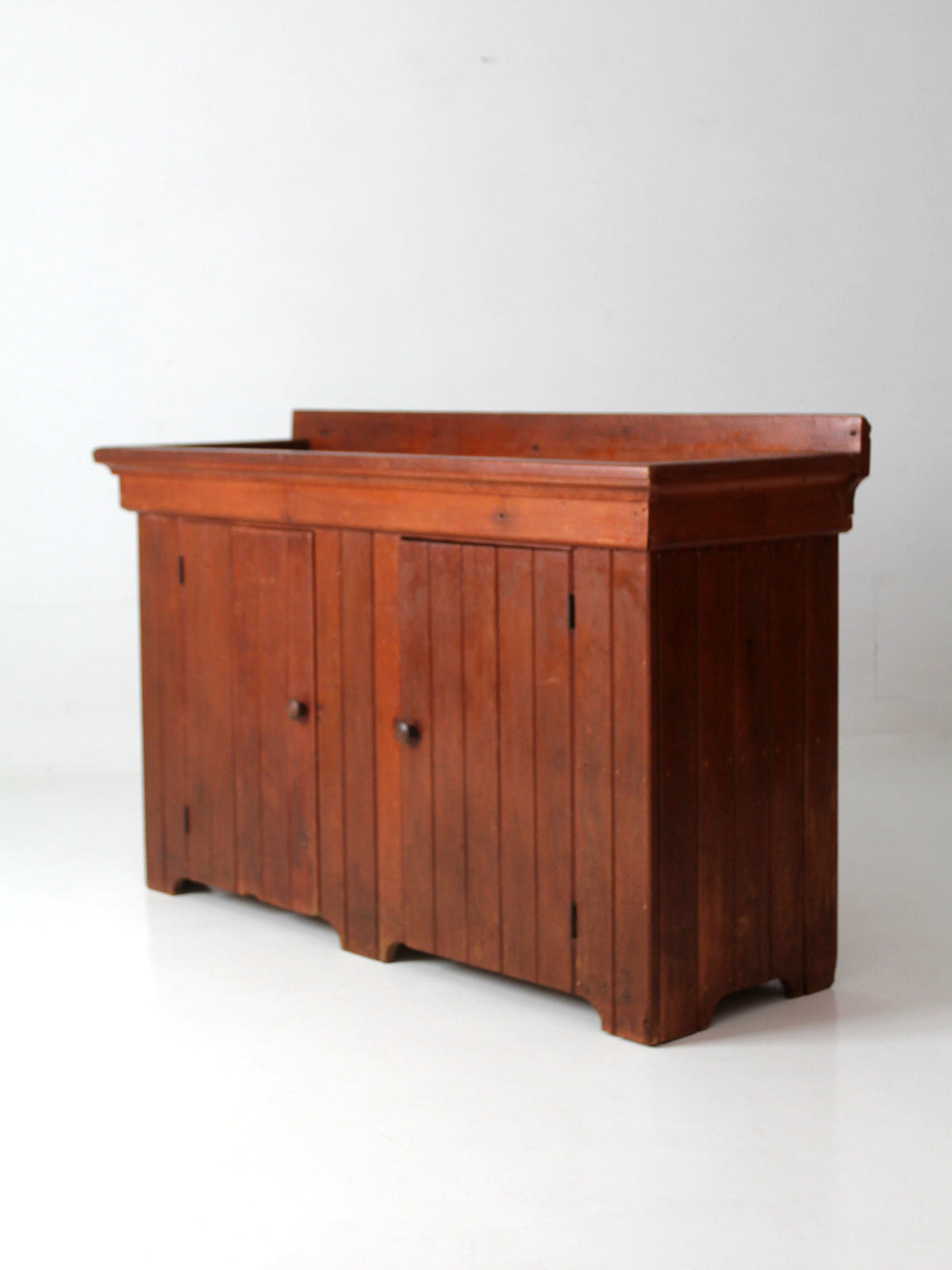 antique primitive wood dry sink