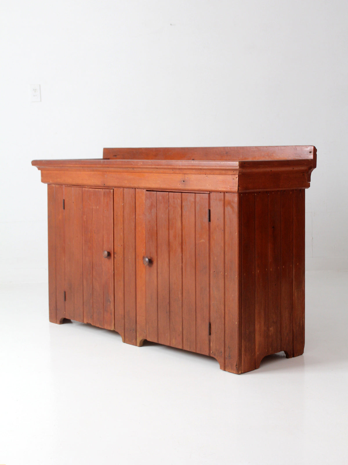 antique primitive wood dry sink