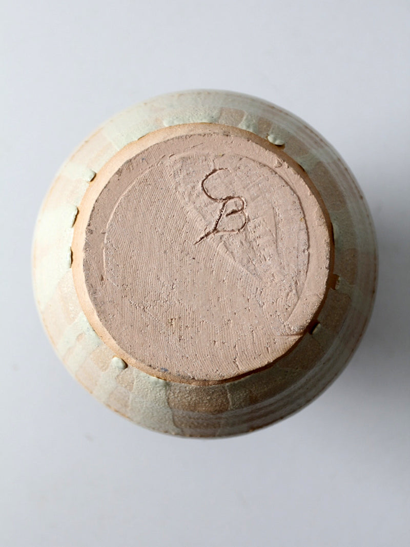 vintage studio pottery vase