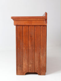 antique primitive wood dry sink