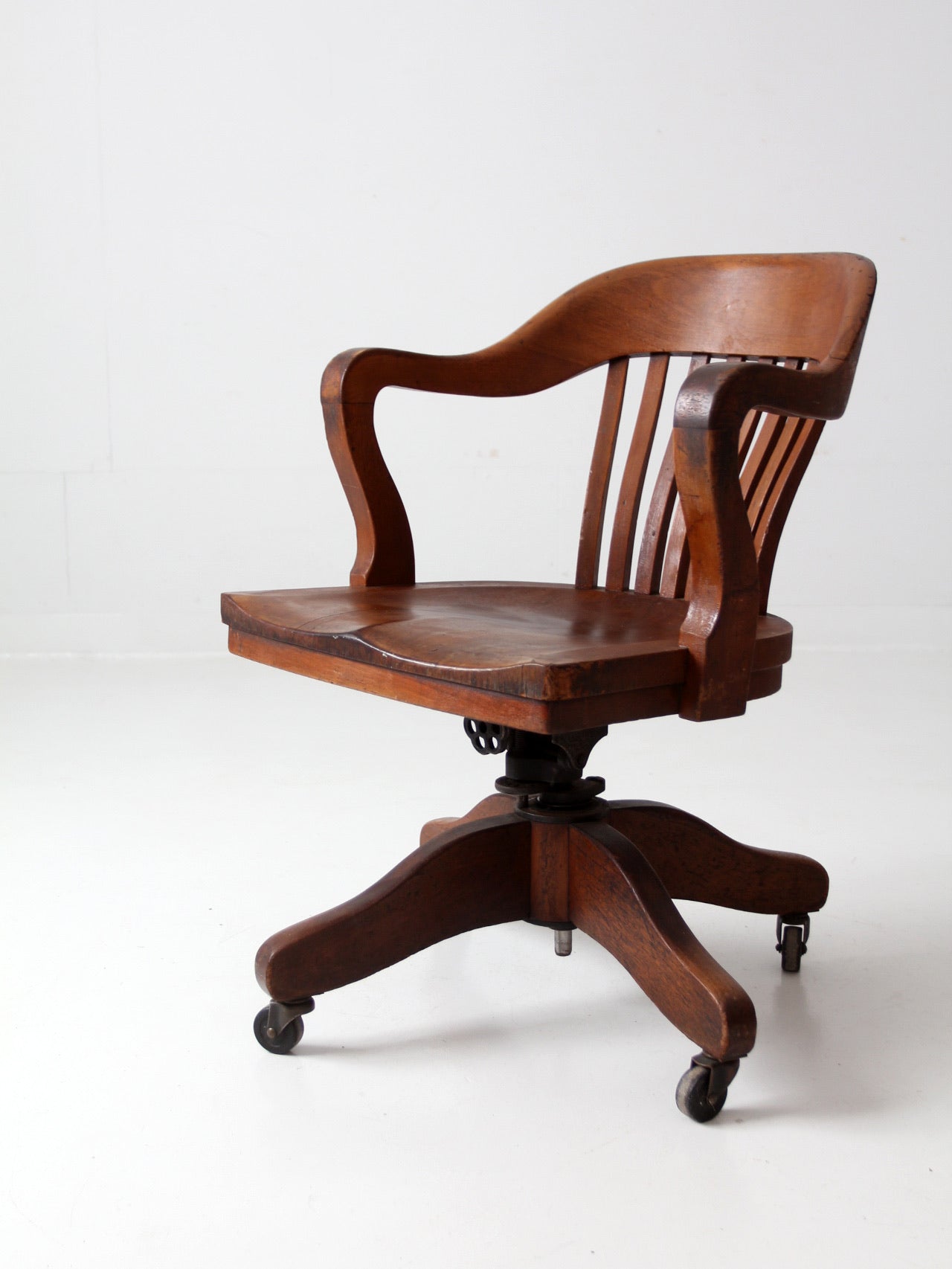 デスクチェア antique furniture antique swivel seat desk chair – 86 Vintage
