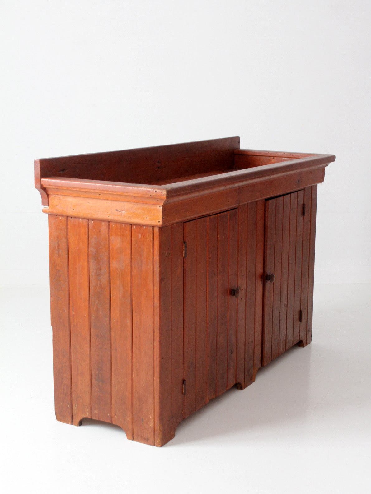 antique primitive wood dry sink