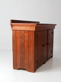 antique primitive wood dry sink
