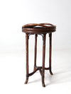 antique rattan tray table