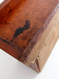 antique primitive wood dry sink