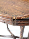 antique rattan tray table