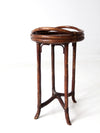 antique rattan tray table