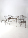 vintage garden patio dining table and chairs set
