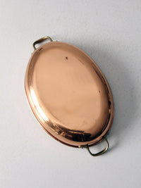 vintage copper gratin pan