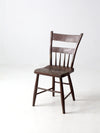 antique primitive plank seat chair