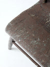 antique primitive plank seat chair