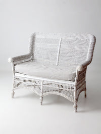 early 20th century painted white loveseat