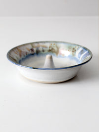vintage studio pottery apple baker bowl