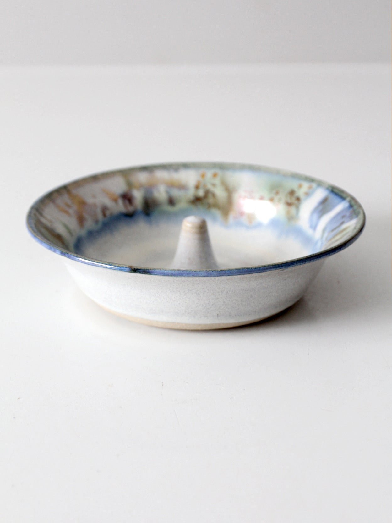 vintage studio pottery apple baker bowl