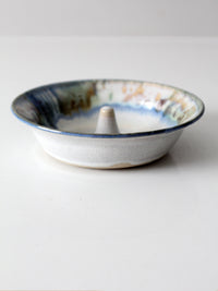 vintage studio pottery apple baker bowl