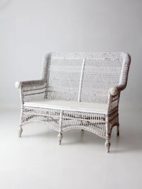 early 20th century painted white loveseat