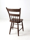 antique primitive plank seat chair