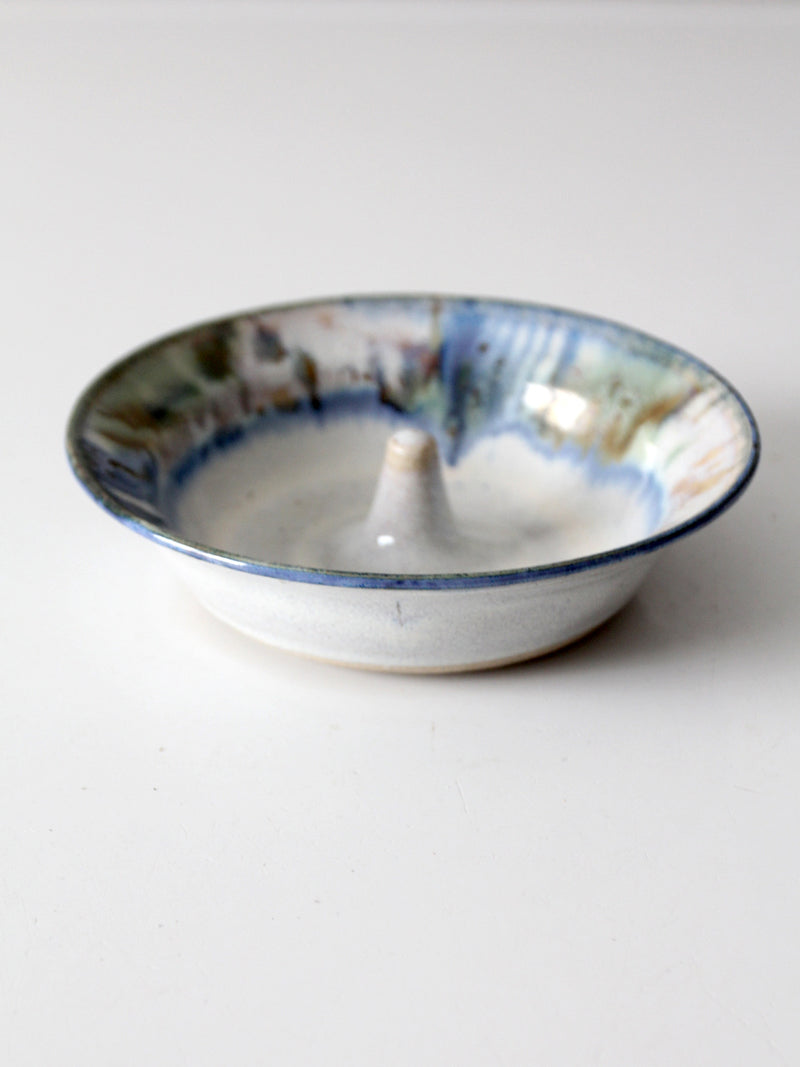 vintage studio pottery apple baker bowl